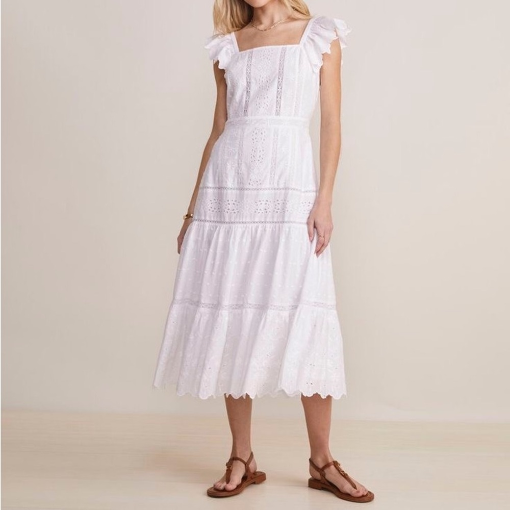 Vineyard Vines White Midi Dress